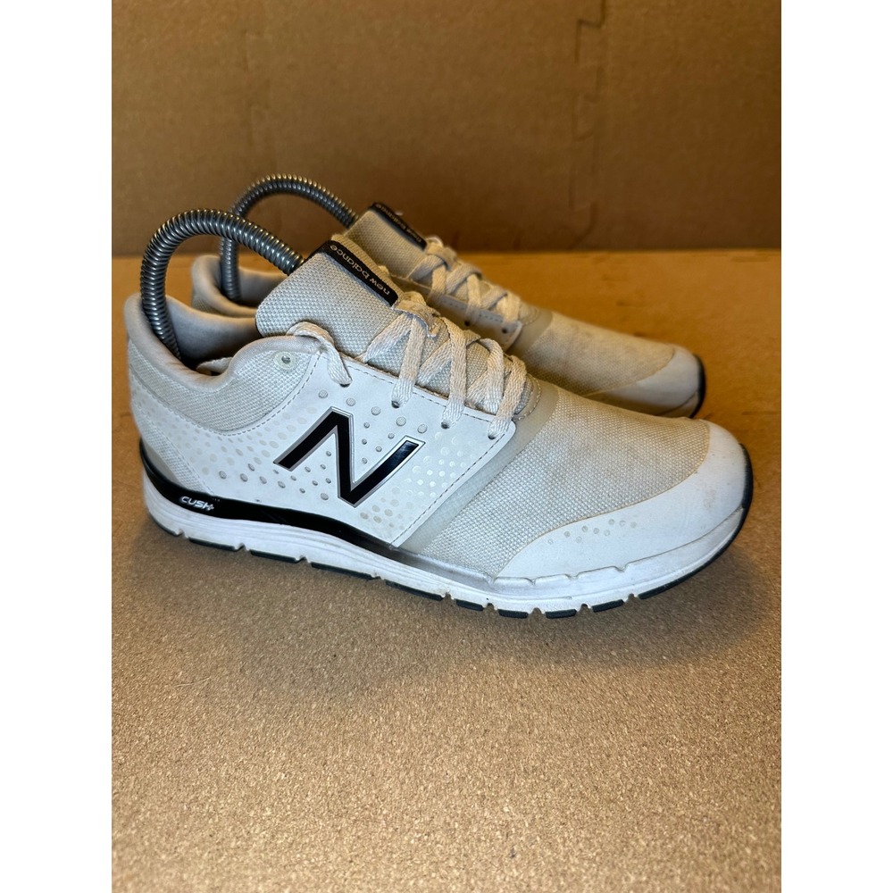 New Balance 577 Cush+ Womens Size 7.5B Training Shoes White Silver WX577MB4